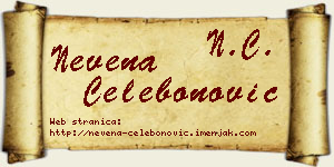 Nevena Čelebonović vizit kartica